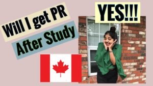 get pr in canada after study